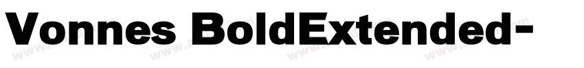 Vonnes BoldExtended字体转换